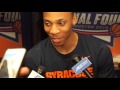 Syracuses richardson talks about carmelo anthony and his confidence