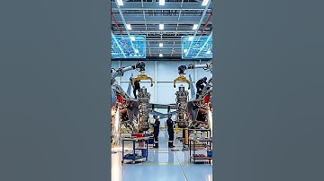 Unreal precision! Robots build advanced #shorts #jetengine #aerospace #militarytech #trending #fyp