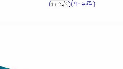 Rationalize Denominators - Binomial Denominators - YouTube.mp4