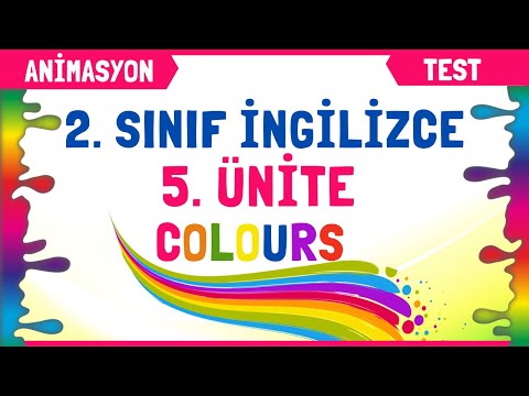 2. Sınıf İngilizce 5. Ünite Kelimeleri Konu Anlatımı | Colours