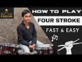 How to play four stroke  basic drum lesson by a r pritish