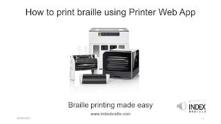 How to print braille using Printer Web App (with narration) screenshot 3