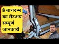 How To Fit Drainage And sewerage Pipe|Toilet PVC Pipe Installation|Toilet Drain PVC SWR Pipe|
