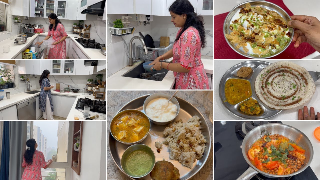 Daily Routine Of A Home-maker |  व्रत वाली टिक्की चाट | Simple No Onion No Garlic Dinner |