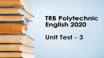 TRB Polytechnic English Unit test | Unit 3 MCQ | Literature Net
