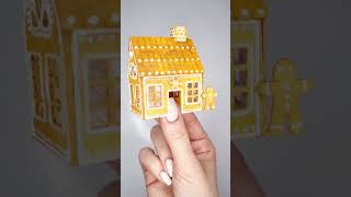 I made a GINGERBREAD HOUSE for my Barbie dollhouse 🤣😻 (with PAPER!) | Tutorial + free template 👇