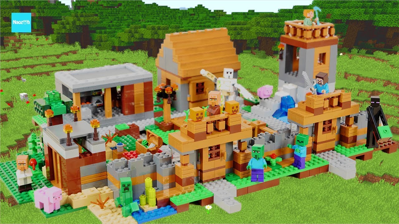 レゴ マインクラフト ゲートのある村 Lego Minecraft The Village Youtube