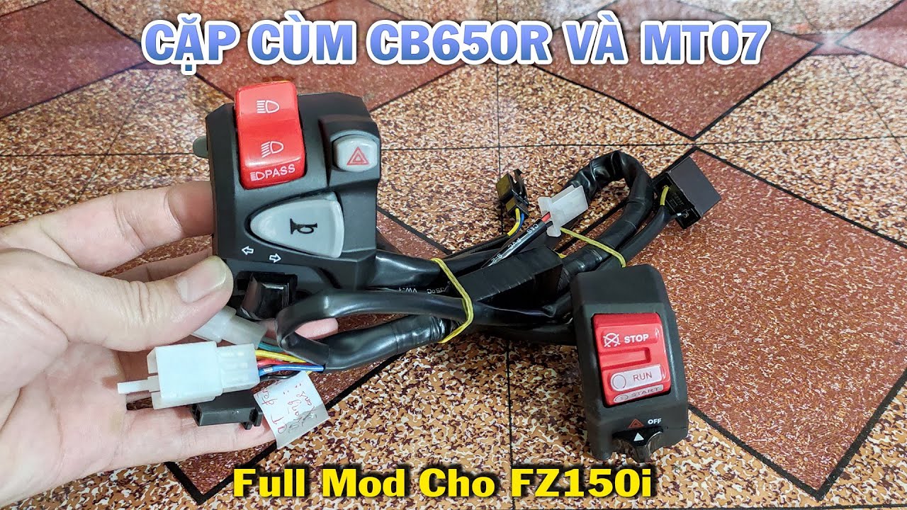 Review cặp Cùm CB650R và MT07 | Full Mod cho FZ150i