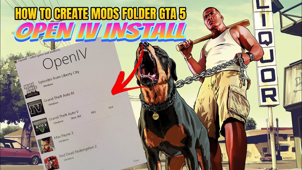 How to create mods folder gta 5 | open iv install | Gta V Mod - YouTube