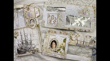 Craft with me | DT Medieval Mirage | Ode to Jane Part 5 | recycling junk mail envelopes