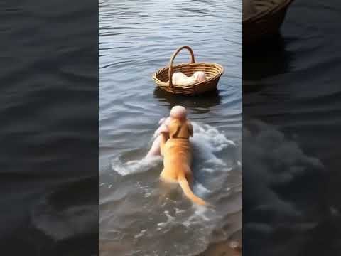 Labrador Puppy đ¶ Saves Baby from Dangerous Gorilla #puppy #cuteanimal #funny #gorilla #cuteanimal