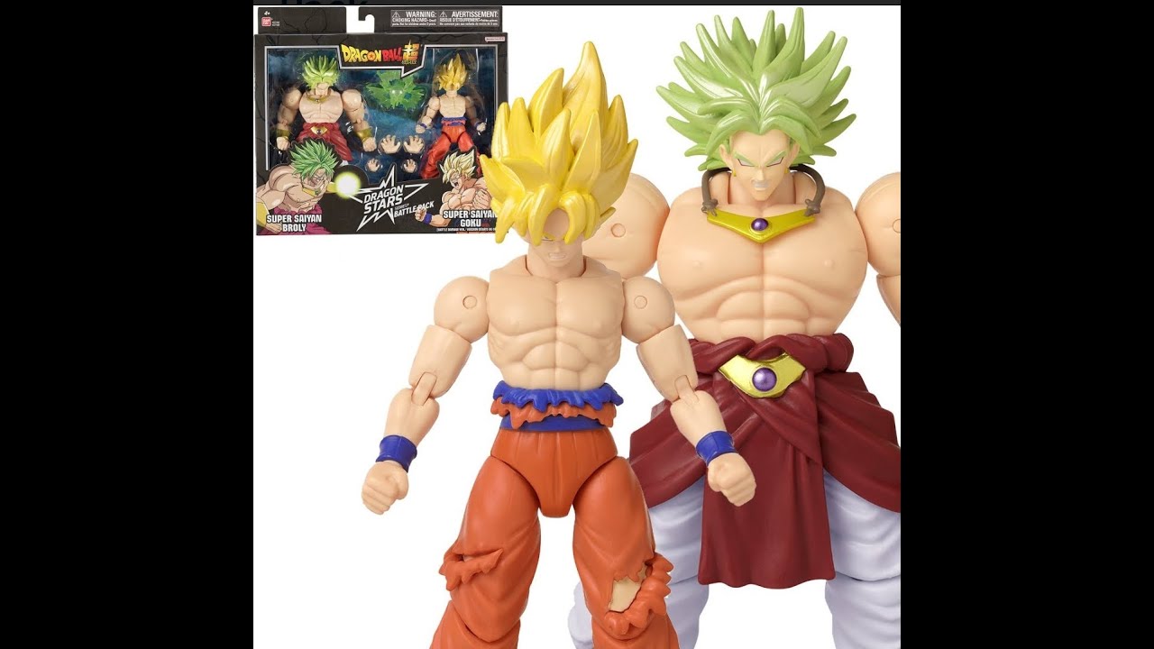 Dragon Ball Super Dragon Stars Super Saiyan Goku Battle Damage Ver. vs.  Super Saiyan Broly Dragon Ball Z Battle 2-Pack