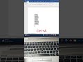Keyboard command for bullets. #msword #shortcut #foryou #vairalshort