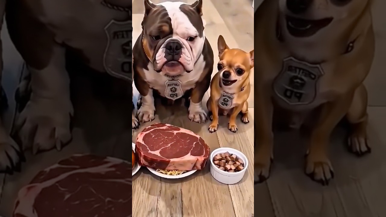 Hurry and eat! Don’t just stare. It’s hilarious and adorable! #entertaininganimals #heartwarming