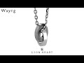 ライオンハート LION HEART トライ ネックレス ロゴ ダブルリング サージカルステンレス シルバー メンズ ブランド