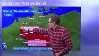 15.01.2024 Unwetterinformation - Deutscher Wetterdienst (DWD) image