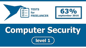 Freelancer - Computer Security - level 1 - test (63%)
