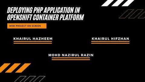 Deploying PHP GitHub Sample Repository Into Openshift Container Platform (Cloud PaaS)