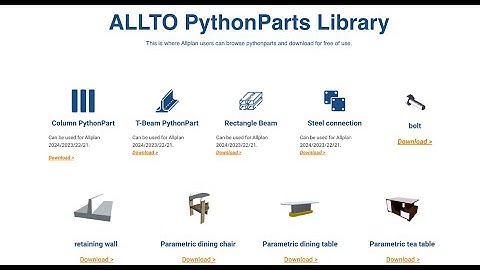 ALLTO PythonParts Library - Download and ready to use!