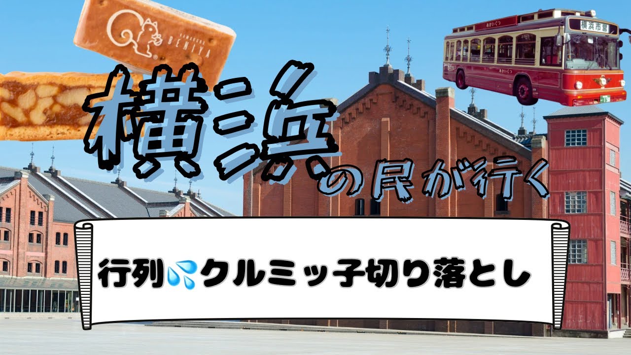 【横浜の民が行く】クルミっ子切り落としゲット編🐿️ #横浜 #横浜グルメ #クルミッ子#老舗 #ハンマーヘッド