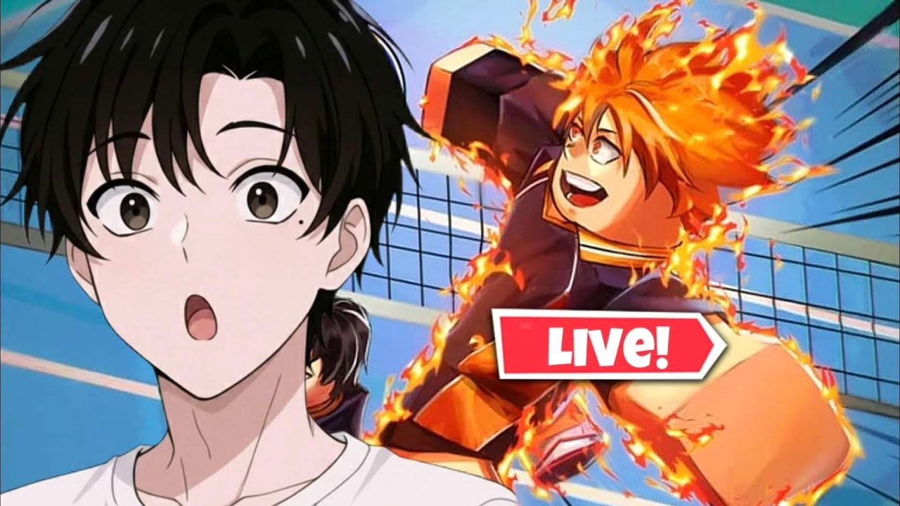 Anime Figur spielt ROBLOX 🔴Volleyball Legenden