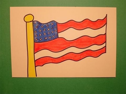 Let's Draw the American Flag! - YouTube