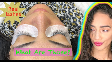 EYELASH EXTENSIONS ON LONG NATURAL *ODDLY SATISFYING*