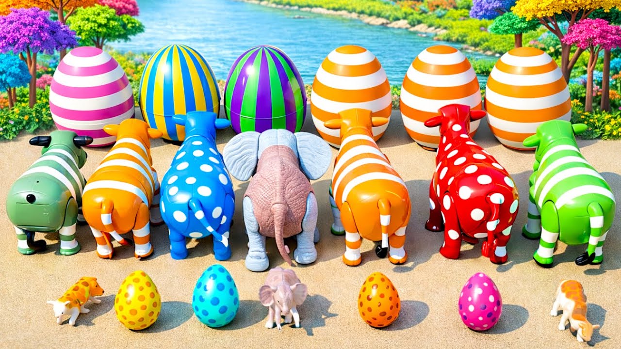 WOW Sapi 😍Wadidau Cow Cartoon Video Cow Loading On Truck Colorful Toy Sapi Video @happysapi26