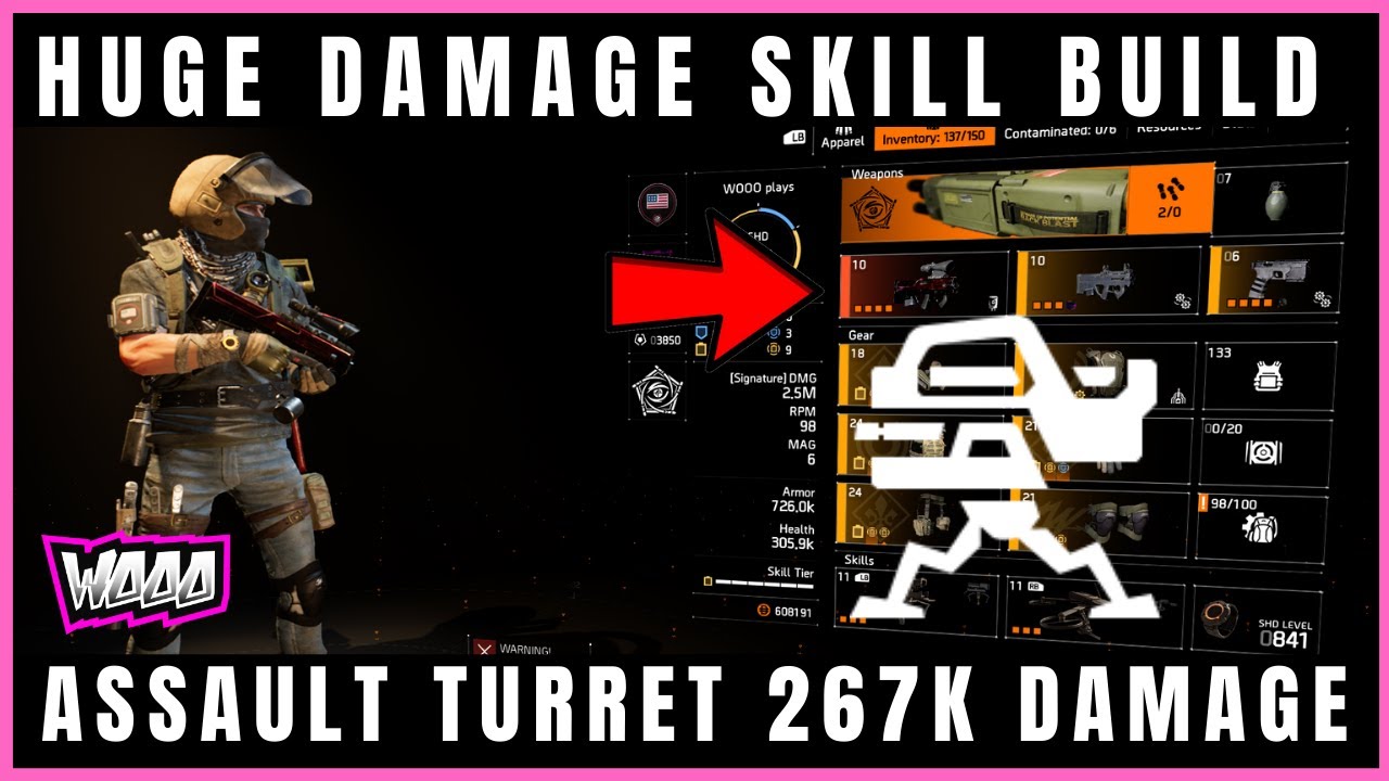The Division 2 CAPACITOR TURRET DRONE SKILL BUILD for TU12! YouTube