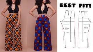 Best PALAZZO PANT Tutorial | How to CUT and SEW