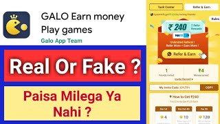 Galo PayTm Earning App Real Or Fake ? Galo Earn Money Play Games App Real Or Fake ? Galo App Review screenshot 2