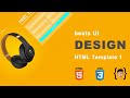 Beats ui design mini series html and css  html template 1