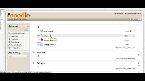 Moodle 2.4 - move files and sections