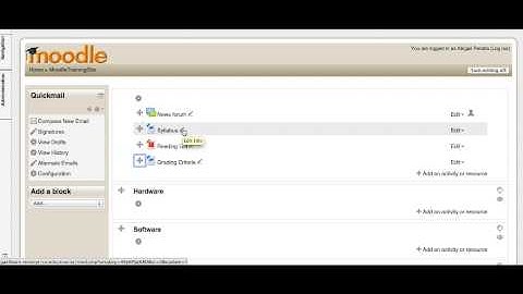 Moodle 2.4 - move files and sections