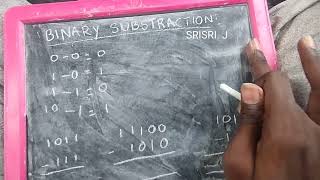 14.BINARY SUBTRACTION in telugu