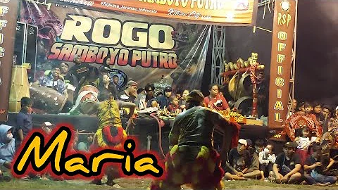 MARIA solah Menjeng - Lagu Jaranan ROGO SAMBOYO PUTRO voc.Wulan Jnp