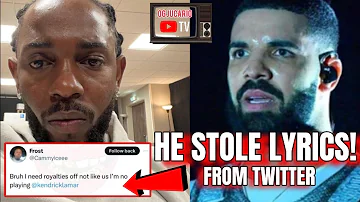 Kendrick Lamar STOLE His "Not Like Us" Diss Lyrics Off Of Twitter & Drake Fans GO OFF!