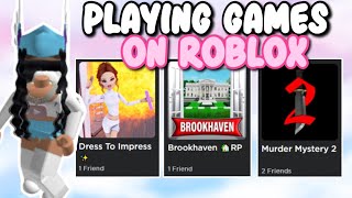 Playing Games On Roblox