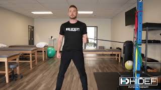 Reactive shoulder IR step outs