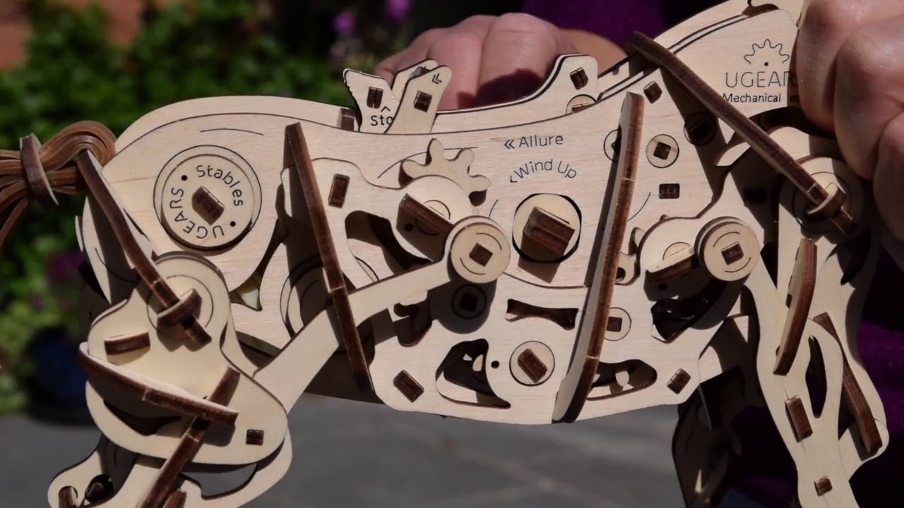 Ugears Horse Mechanoid Assembly and Ride! YouTube