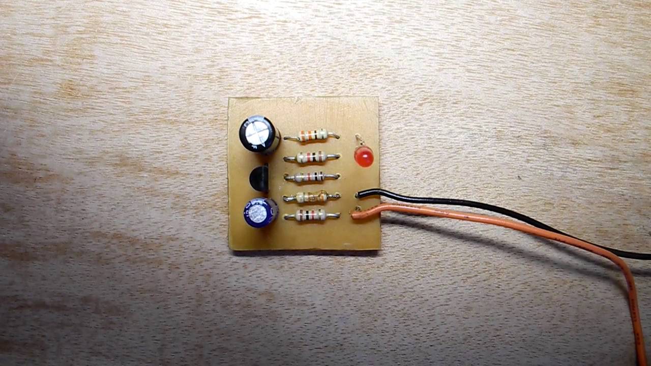 Пульсирующий свет на однопереходном транзисторе - YouTube