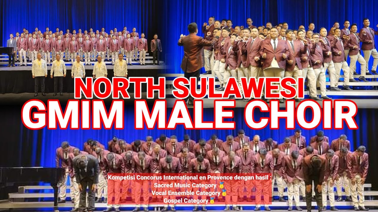 NORTH SULAWESI GMIM MALE CHOIR | Kompetisi Concorus International en Provence | Winner