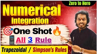 Numerical Integration One Shot | Trapezoidal Rule &amp; Simpson’s 1/3rd &amp; 3/8th Rule | Engineering Maths