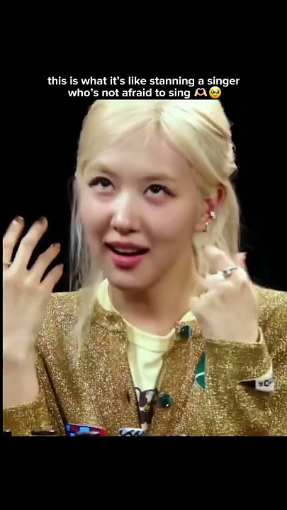 Rosé showing the difference between chest voice and head voice #rosé #blackpink