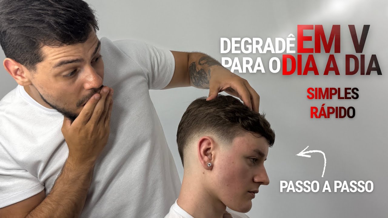 COMO FAZER UM DEGRADÊ EM V - PASSO A PASSO - DIA A DIA!