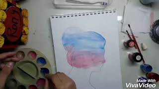 Water colors painting