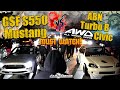 Gf s550 mustang vs abn turbo b awd ek civic