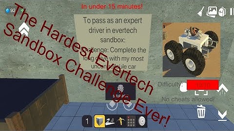I Made My Hardest Challenge Ever in Evertech Sandbox!