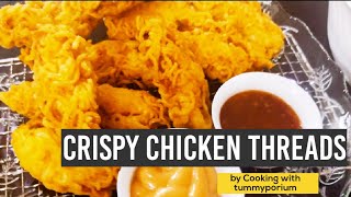 Crispy thread chicken recipe | Chicken threads recipe | Easy chicken threads