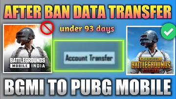 bgmi to pubg mobile data transfer in 93 days left 😱 | bgmi data transfer | bgmi account transfer🔥